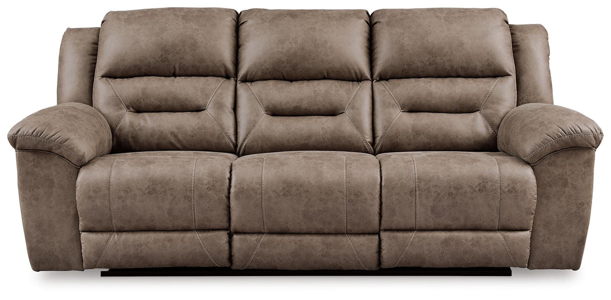 Stoneland Reclining Loveseat with Console (39905-SI) - Image 9