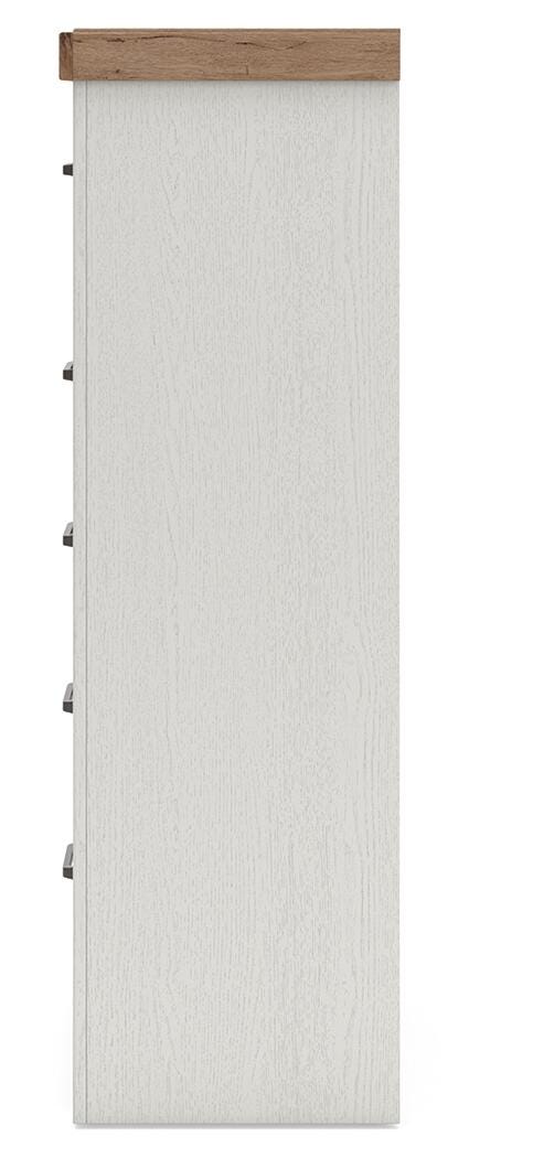 Savonport Chest of Drawers - White/Brown  (B4615-SI) - Image 6