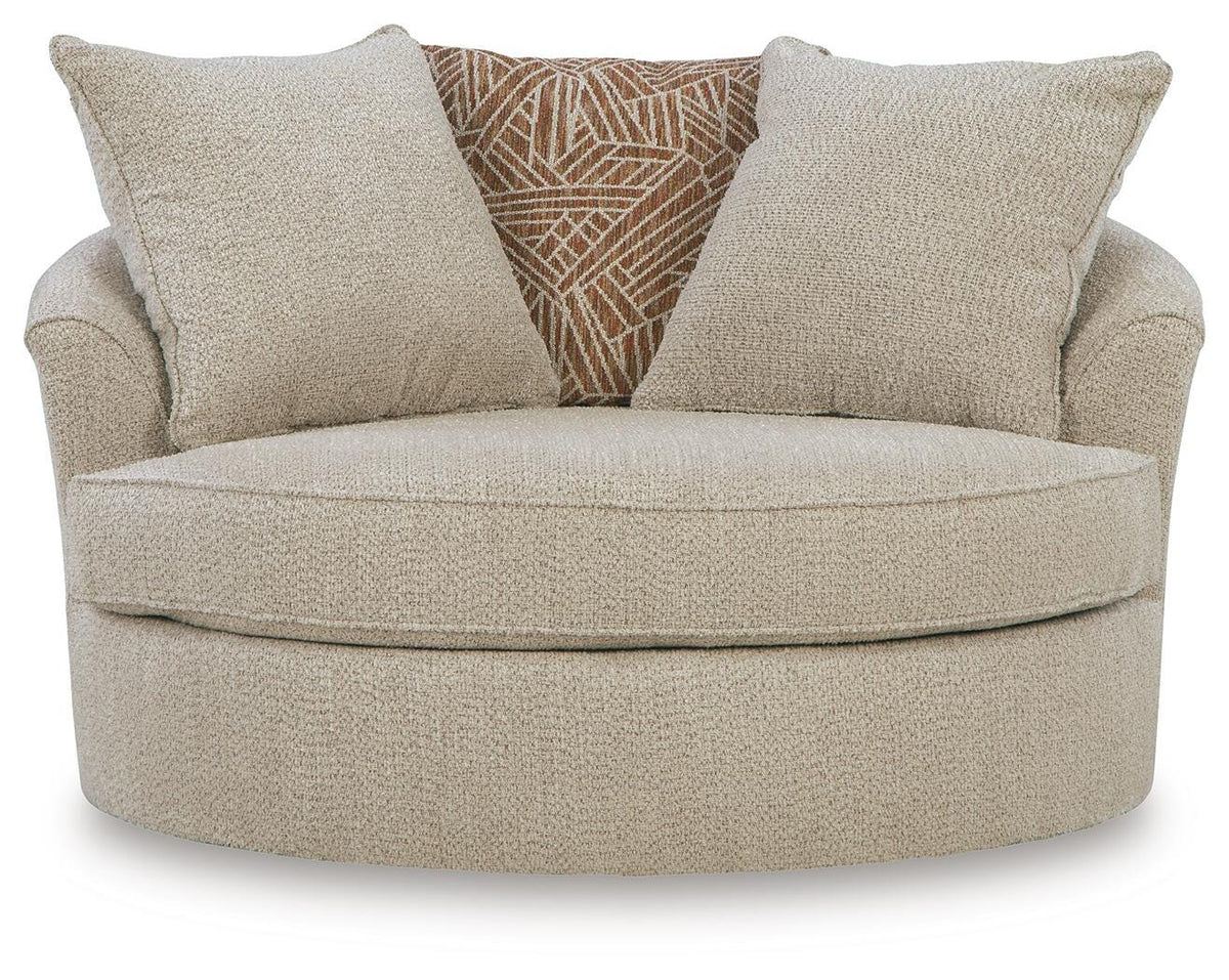 Steelwater Retreat Oversized Swivel Accent Chair (66704-SI) - Image 3