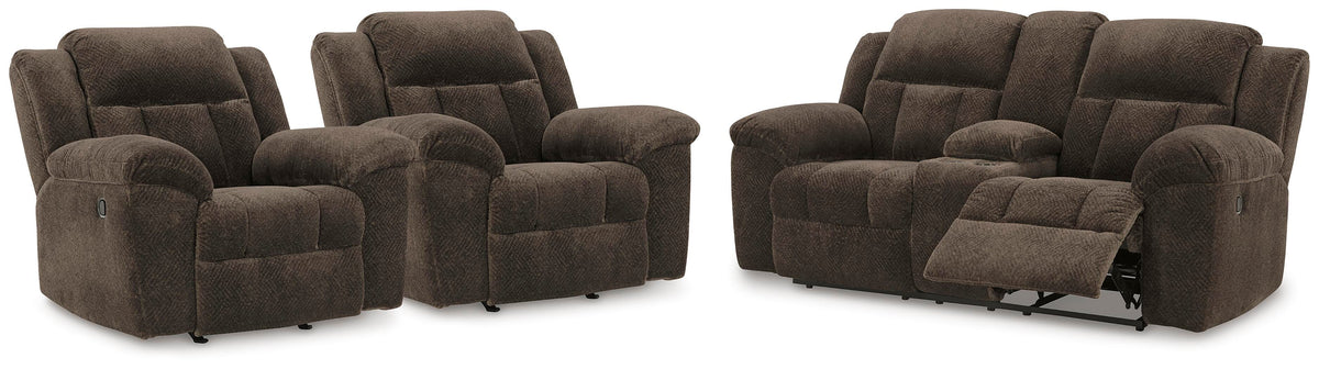 Frohn Reclining Loveseat and 2 Recliners (37407-SI)