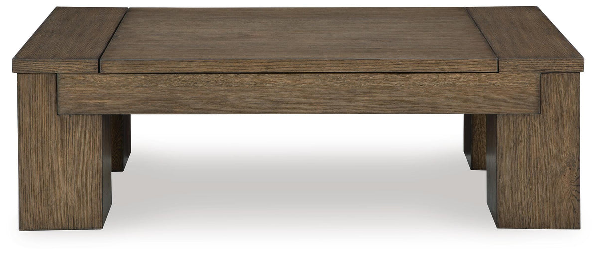 Rosswain Lift-Top Coffee Table - Warm Brown  (T763-SI) - Image 3