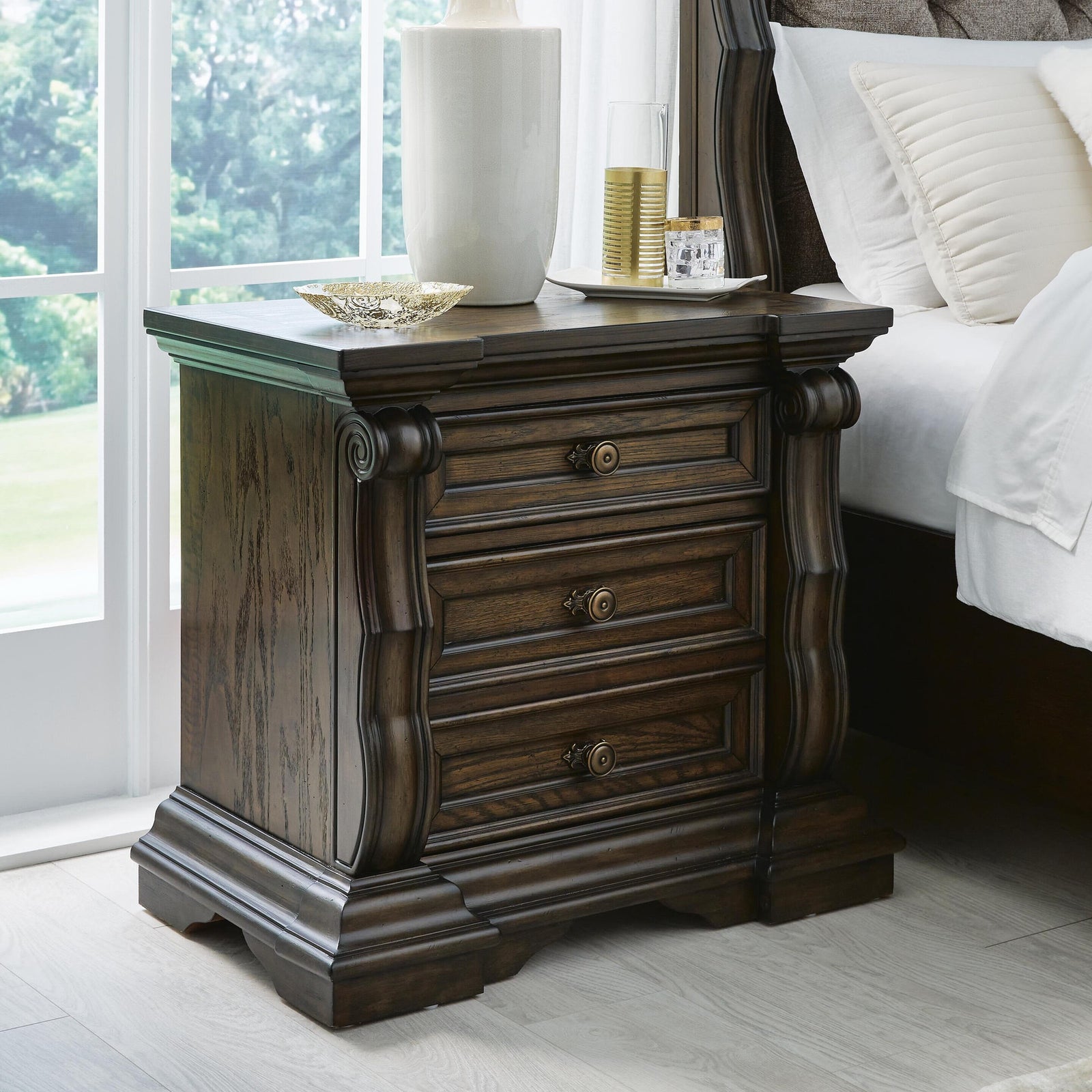 Maylee Nightstand - Dark Brown  (B947-SI) - Image 6