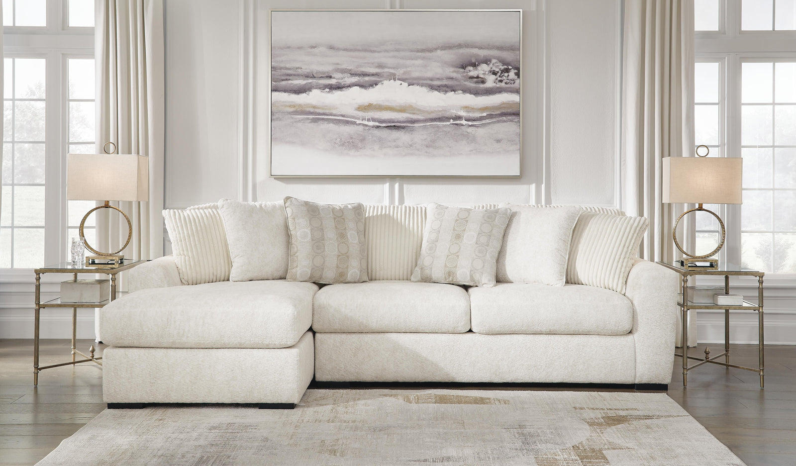 Chessington 2-Piece Sectional with Chaise (61904-SI) - Image 3
