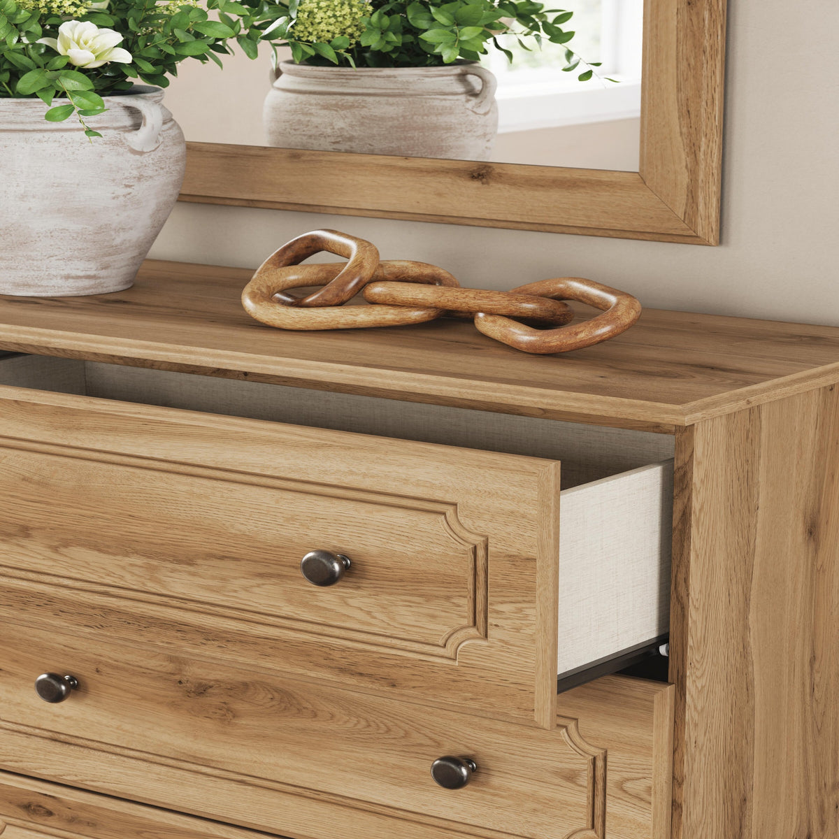 Aleaport Twin Panel Bed, Dresser and Mirror (PCB1075-SI) - Image 17