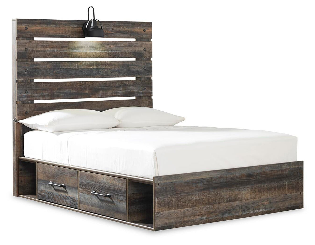 Drystan Panel Bed with 2 Storage Drawers (Youth) - Multi  (B211-SI) - Image 2