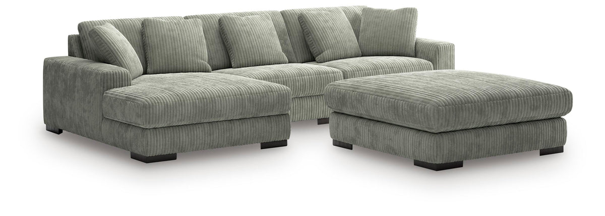 Lindyn 3-Piece Sectional with Ottoman (21105-SI)