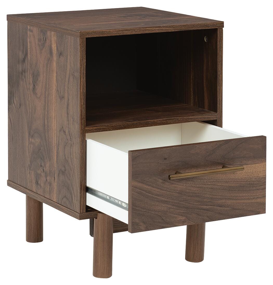 Calverson Panel Platform Bed with Dresser and Nightstand - Mocha  (EB3660-SI) - Image 16