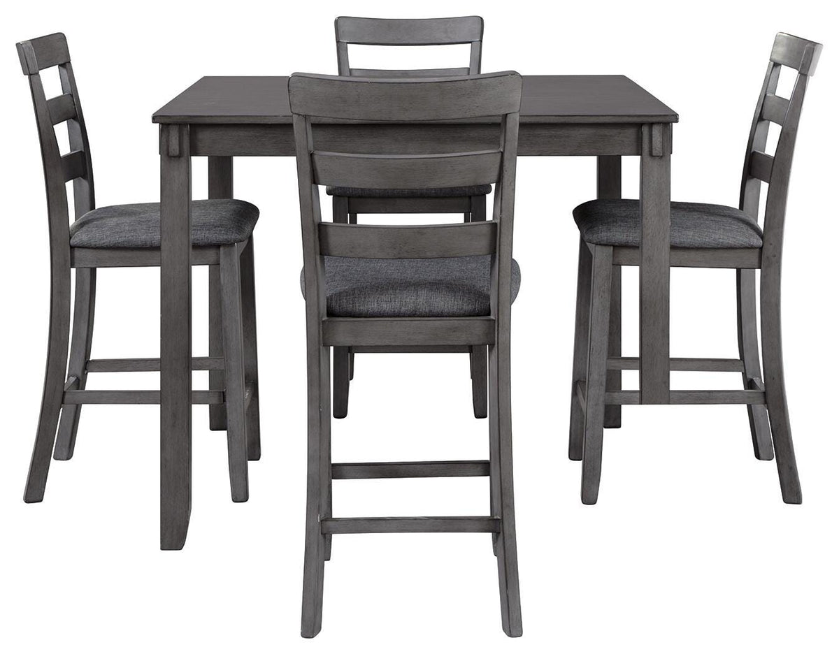 Bridson Counter Height Dining Table and Bar Stools (Set of 5) (D383-SI) - Image 3