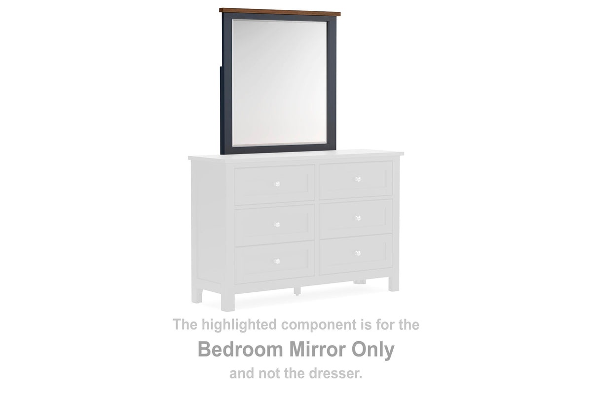 Landocken Bedroom Mirror - Brown/Blue  (B414-SI)