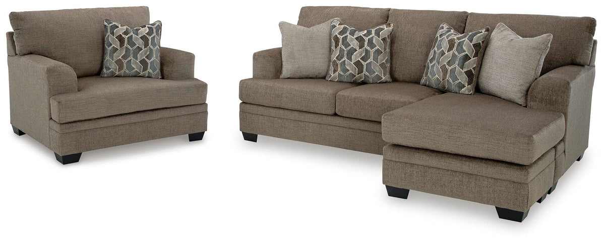 Stonemeade Sofa Chaise and Oversized Chair (59505-SI)