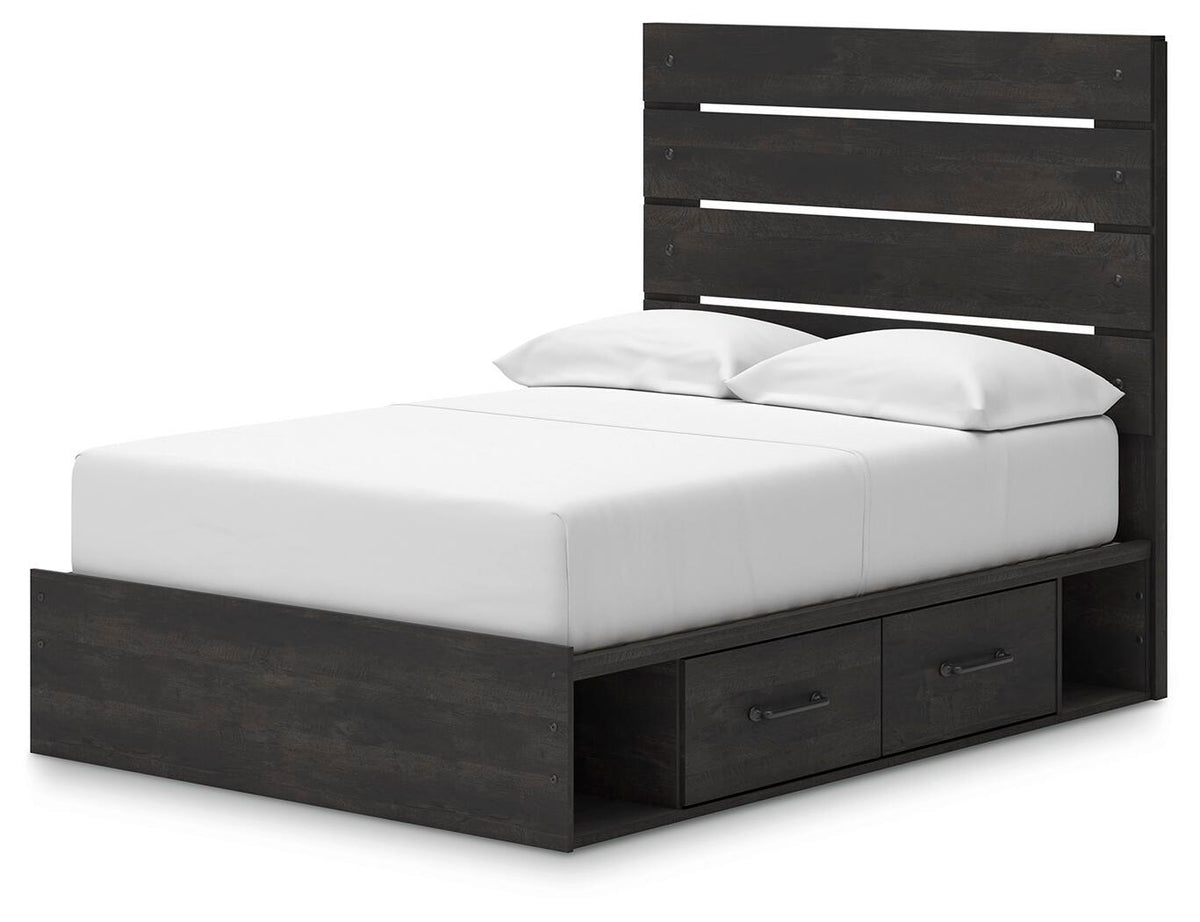 Hollivern Full Panel Bed with Storage (PCB2108-SI) - Image 4