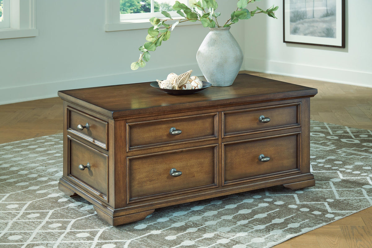 Channley Chairside End Table - Brown  (T649-SI)