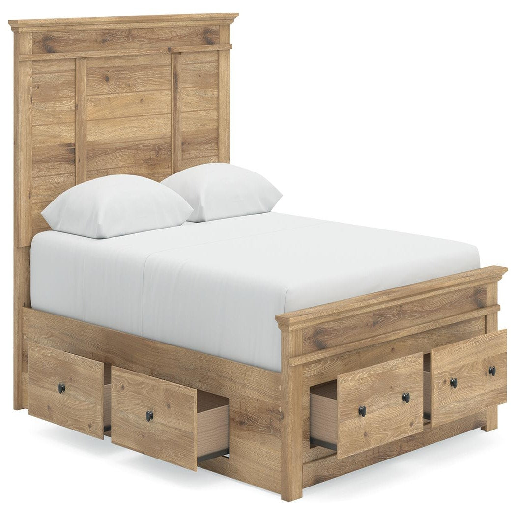 Makidern Queen Panel Storage Bed (PCB1170-SI) - Image 4