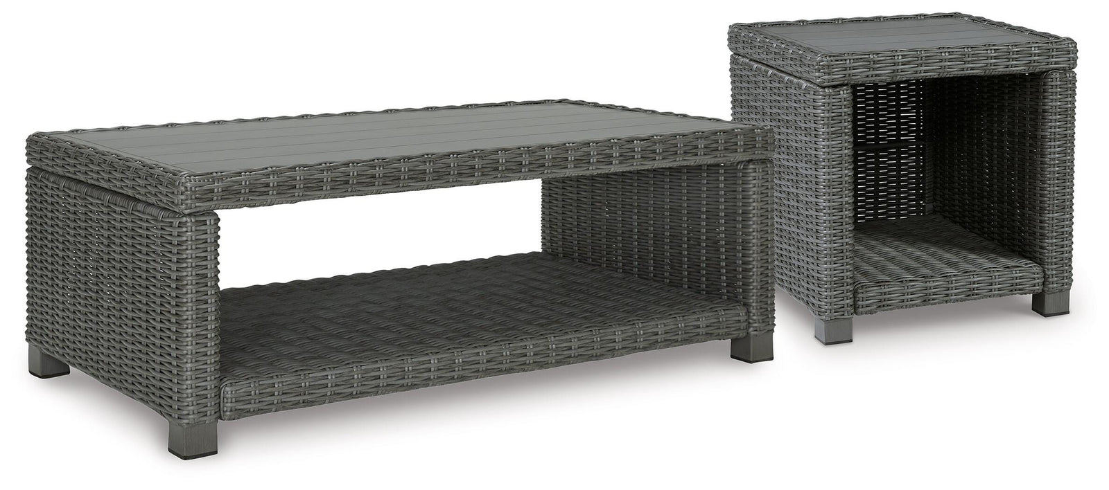 Elite Park Outdoor Coffee Table and End Table (P518-SI)