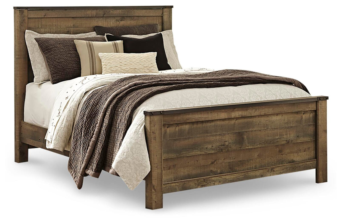 Trinell Panel Bed - Brown  (B446-SI)