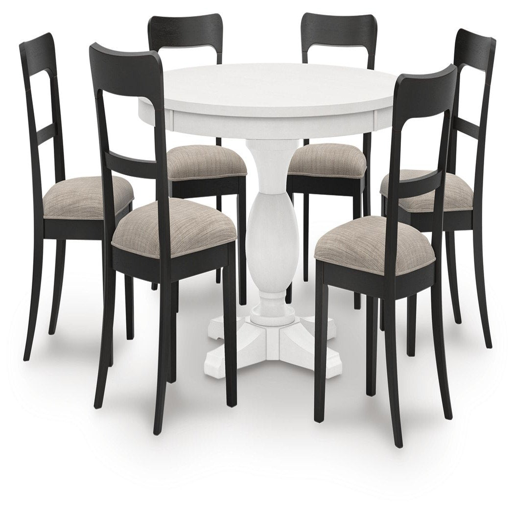 Greddinton Dining Table and 6 Chairs (PCD824-SI)
