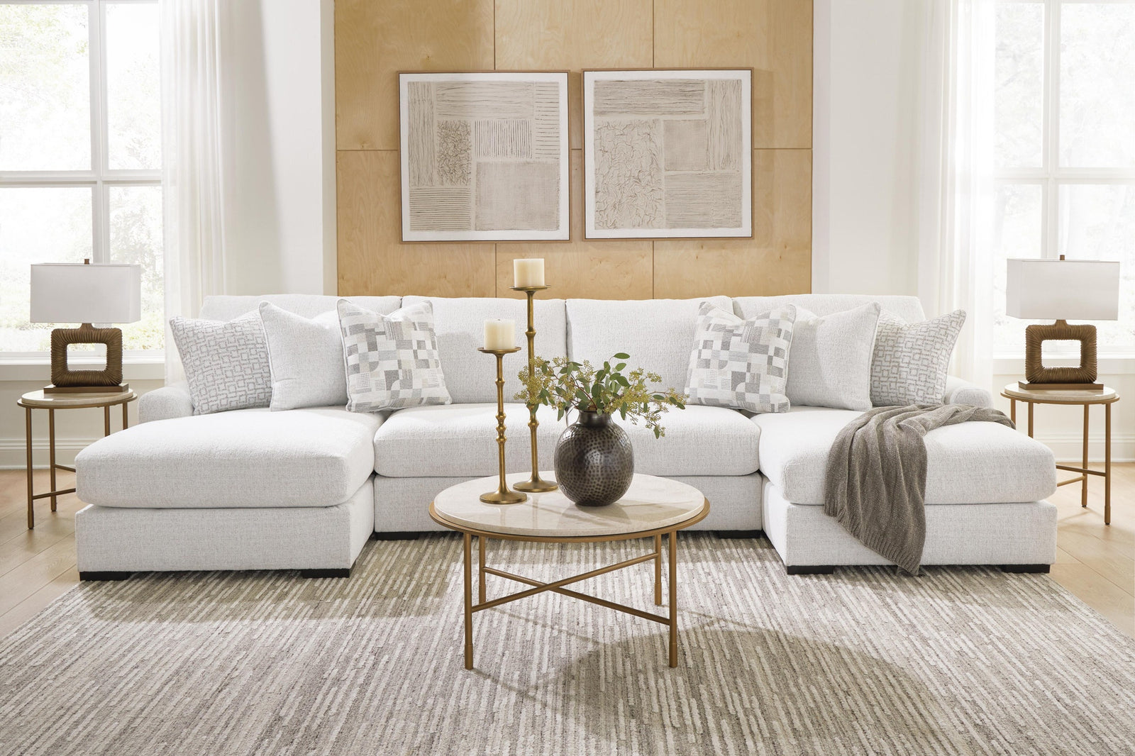 Misty-Lakes 4-Piece Double Chaise Sectional (PC66906-SI) - Image 3