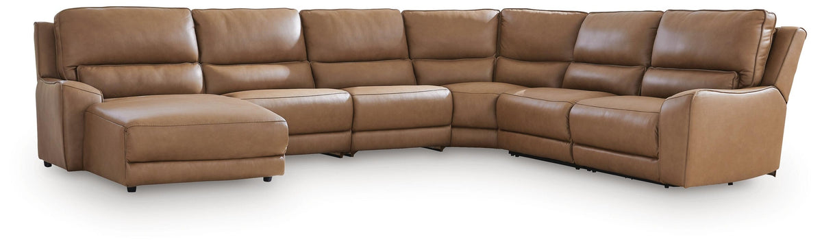 DeepWakes 6-Piece Reclining Sectional with Chaise (PCU62606-SI)
