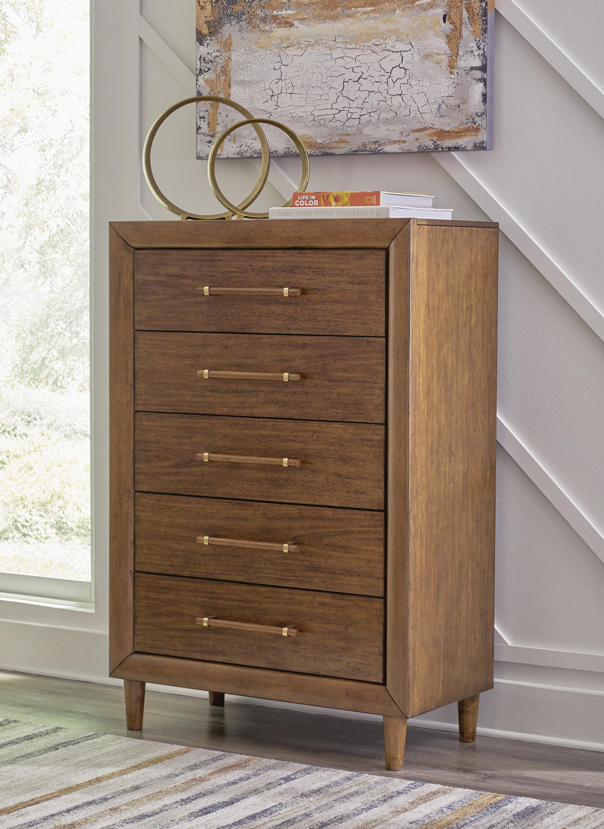Lyncott Chest of Drawers - Brown  (B615-SI) - Image 5