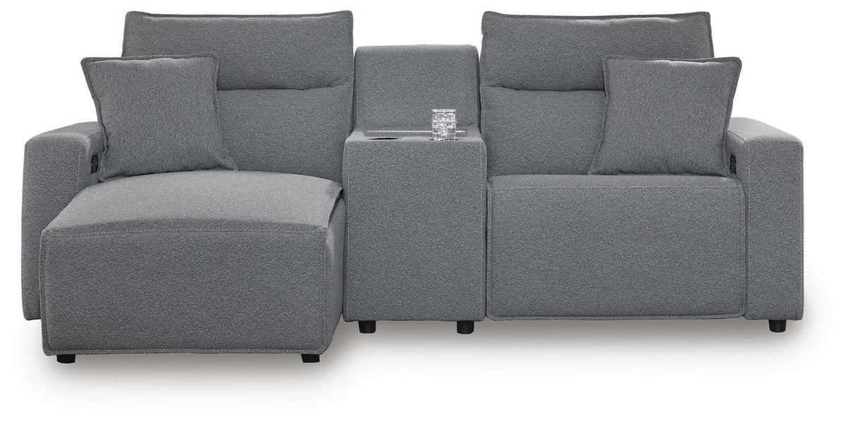 Modmax II 3-Piece Power Reclining Sectional with Chaise and Console (65906-SI)