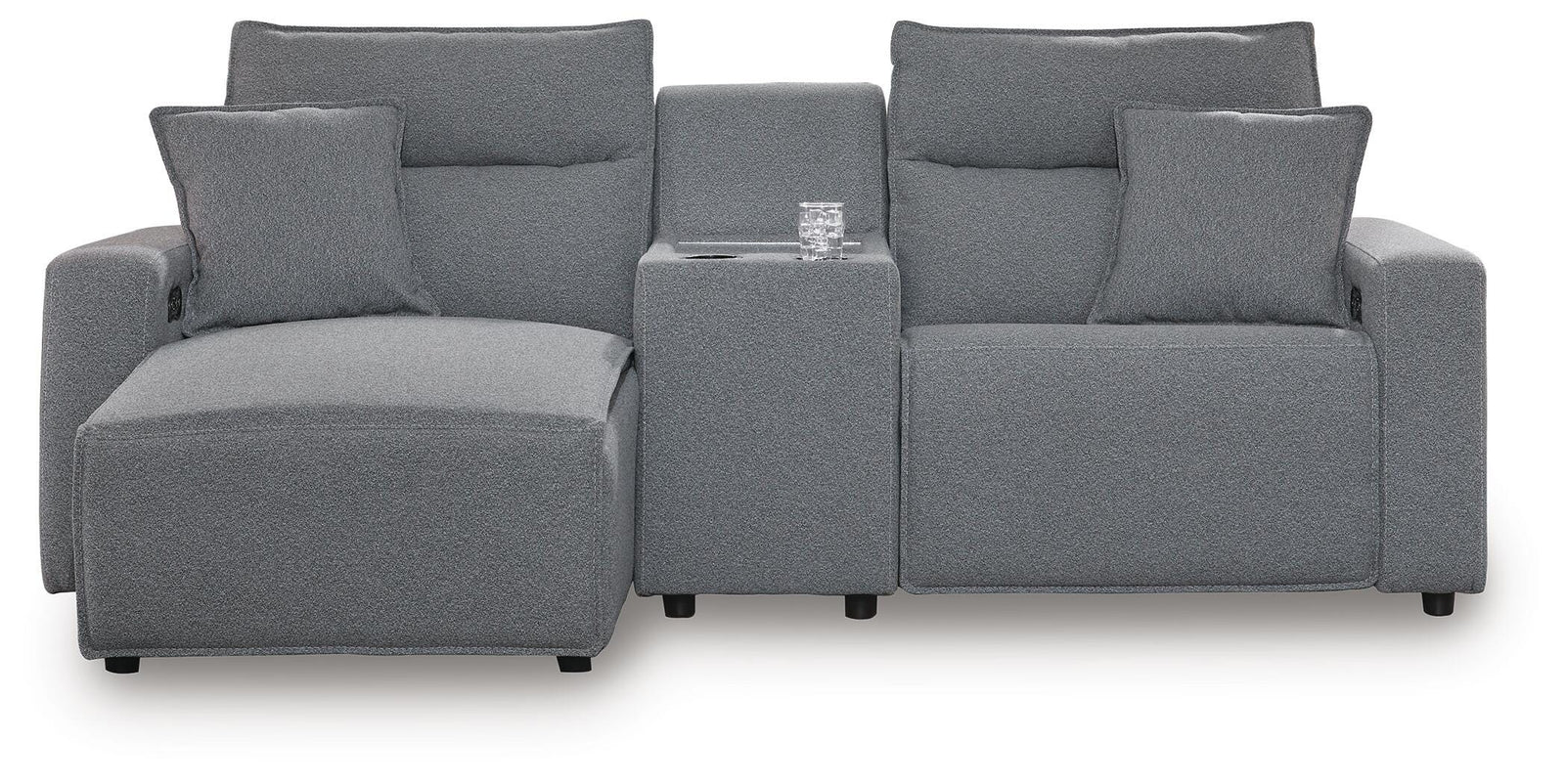 Modmax II 3-Piece Power Reclining Sectional with Chaise and Console (65906-SI)