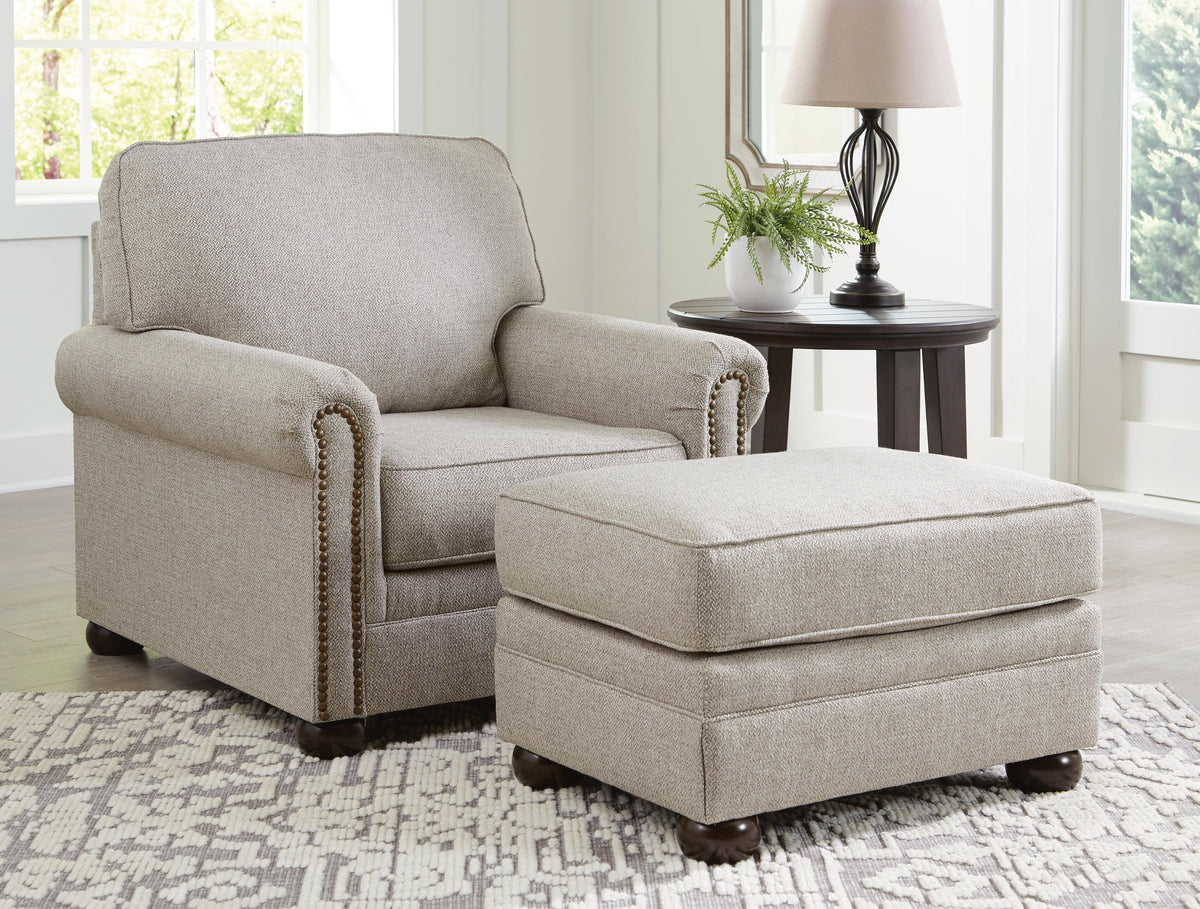 Gaelon Chair and Ottoman (37307-SI) - Image 10