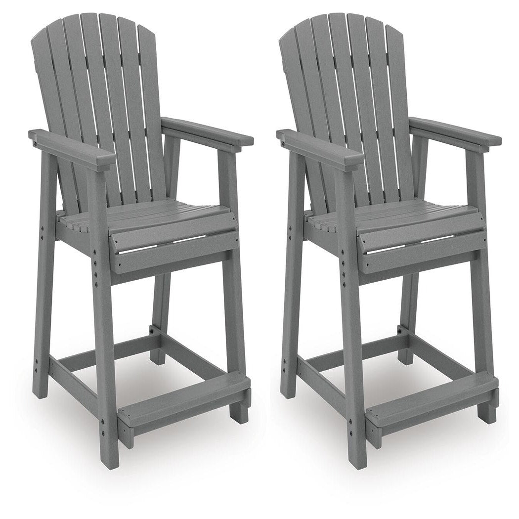 Sanctuary Beach Outdoor Counter Height Bar Stool (Set of 2) (PCP227-SI)