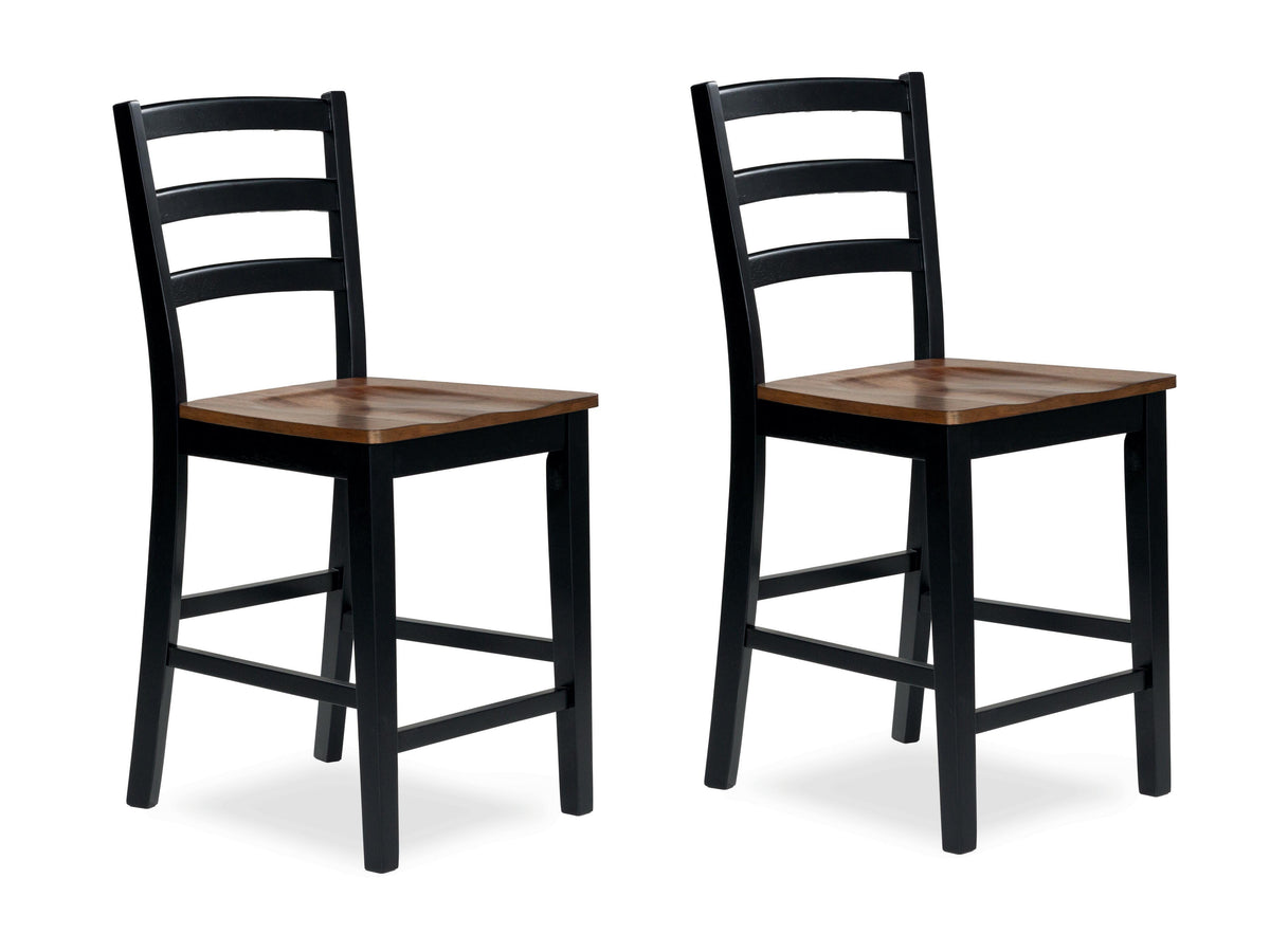 Wildenauer Counter Height Barstool (Set of 2) (D634-SI)