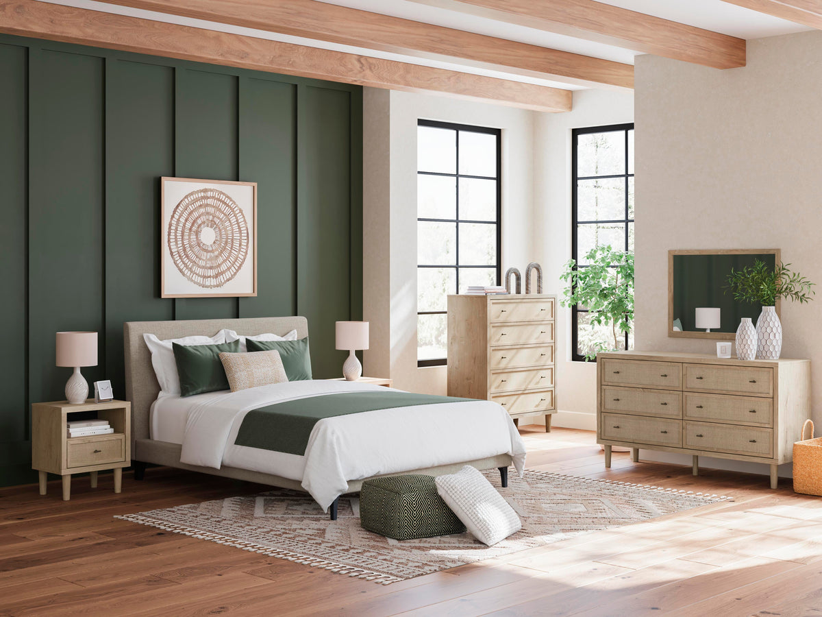 Cielden Upholstered Bed with Roll Slats - Soft Gray  (B1199-SI) - Image 31