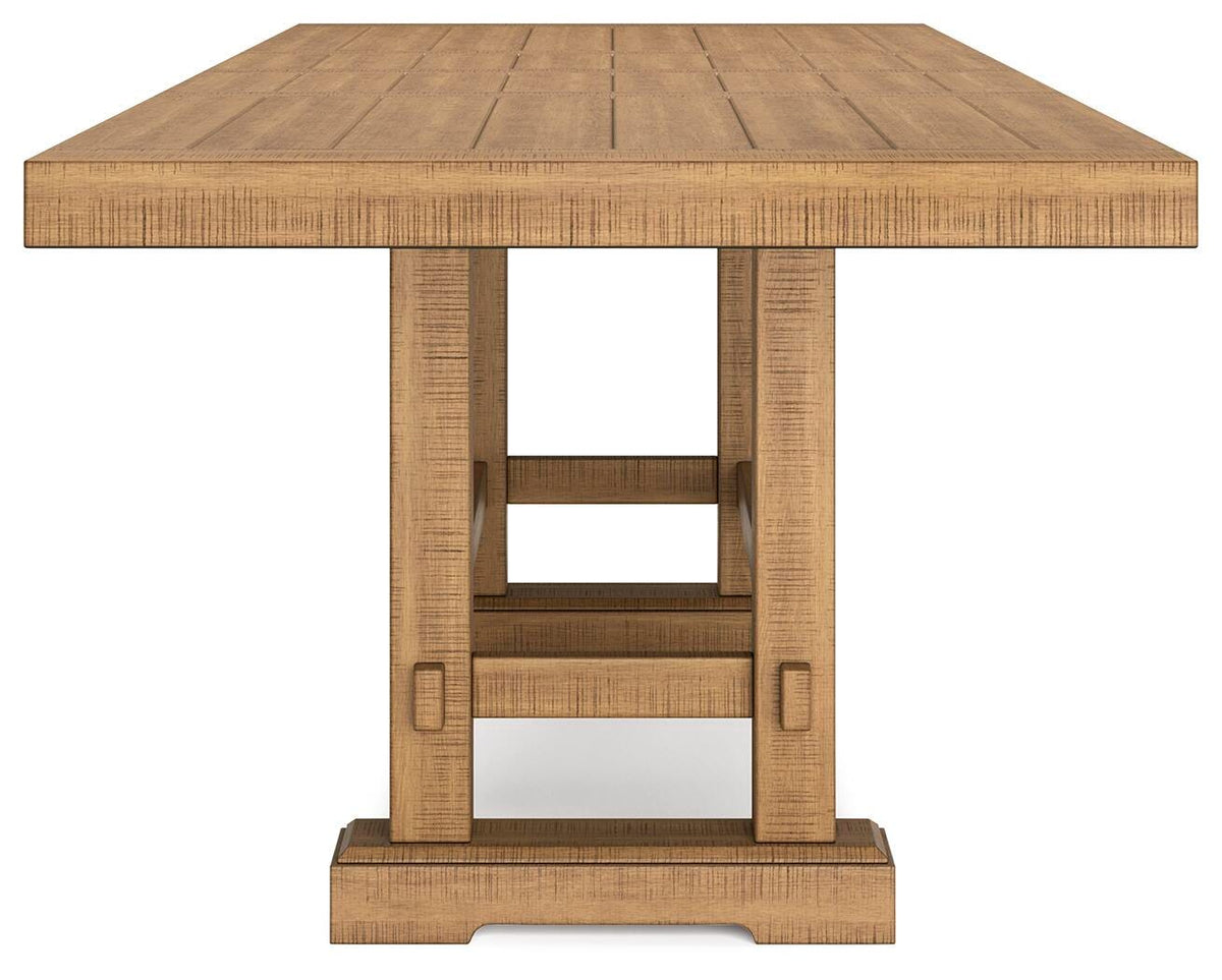 Havonplane Counter Height Dining Table, 6 Barstools and Bench (D773-SI) - Image 13
