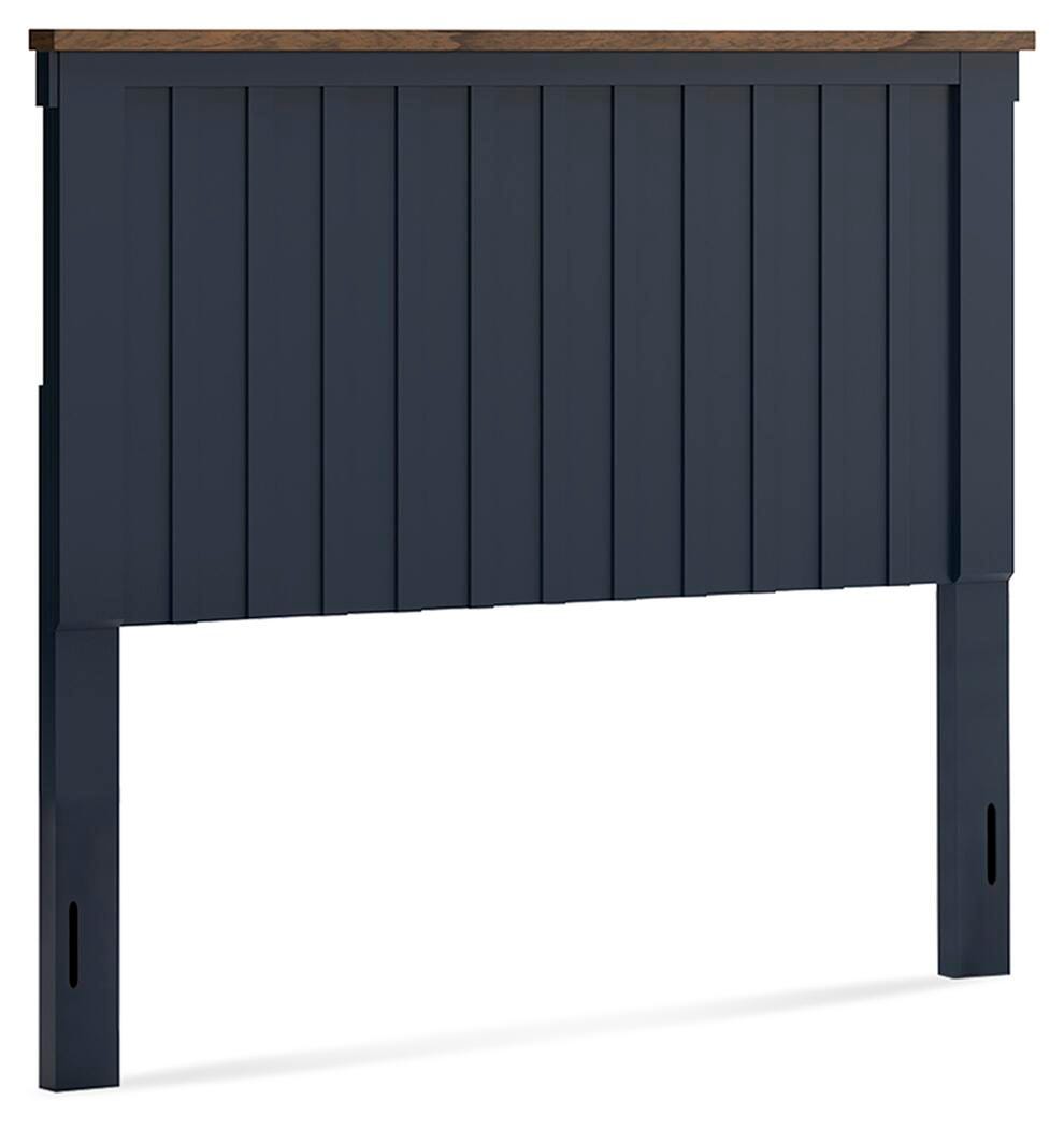 Landocken Panel Headboard (Youth) - Brown/Blue  (B414-SI)