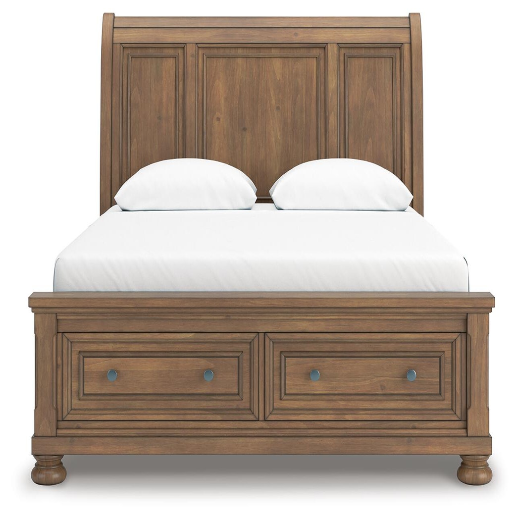 Feddinger Queen Sleigh Storage Bed, Dresser and Mirror (PCB779-SI) - Image 7