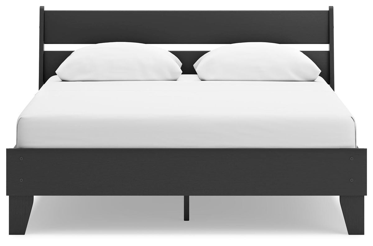 Socalle Panel Platform Bed - Black  (EB1865-SI) - Image 4