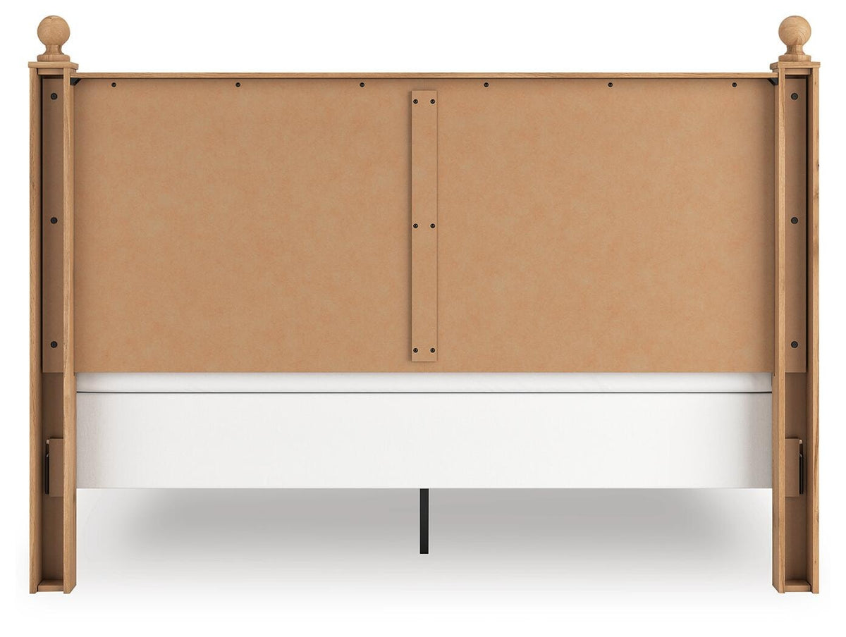 Aleaport King Panel Bed, Dresser, Mirror and Nightstand (PCB1075-SI) - Image 13