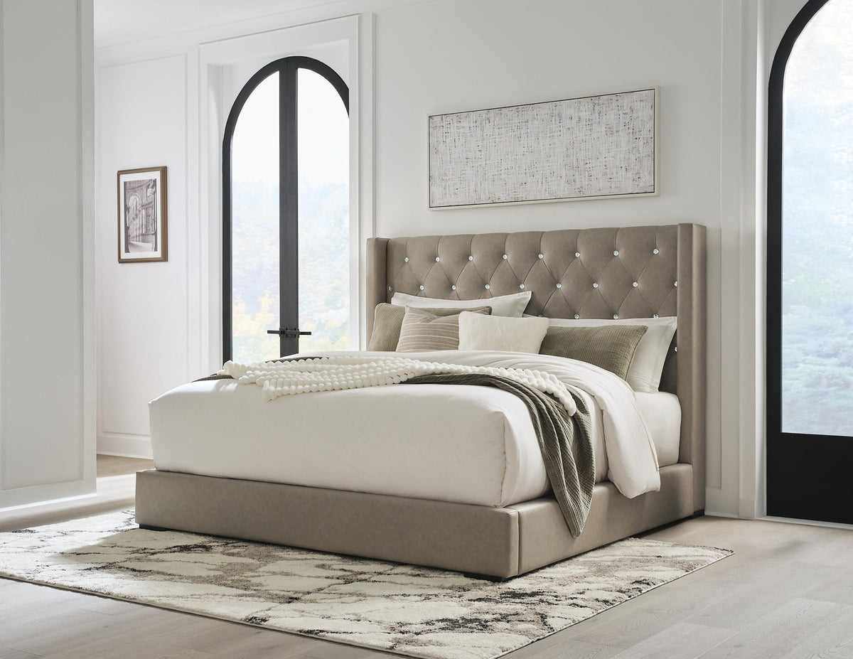 Brensley King Upholstered Storage Bed (PCB9001-SI)