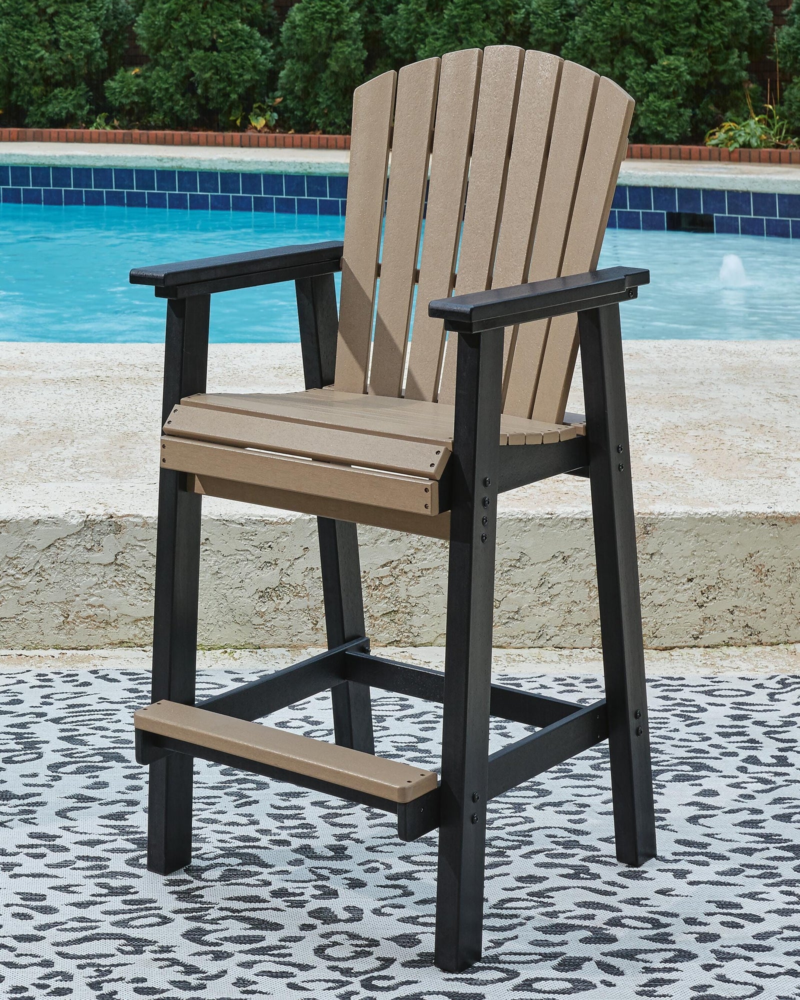 Fairen Trail Outdoor Counter Height Dining Table with 2 Barstools (P211-SI) - Image 4