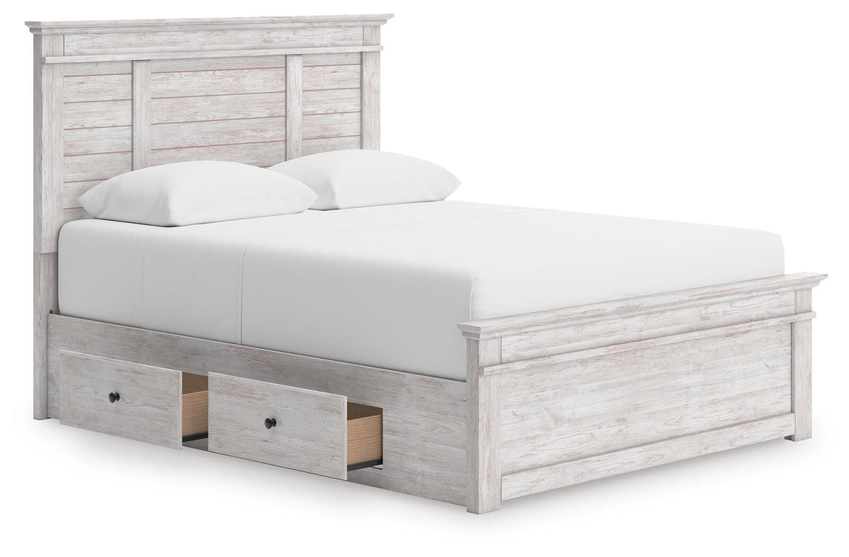 Makidern Queen Panel Storage Bed (PCB1171-SI) - Image 4