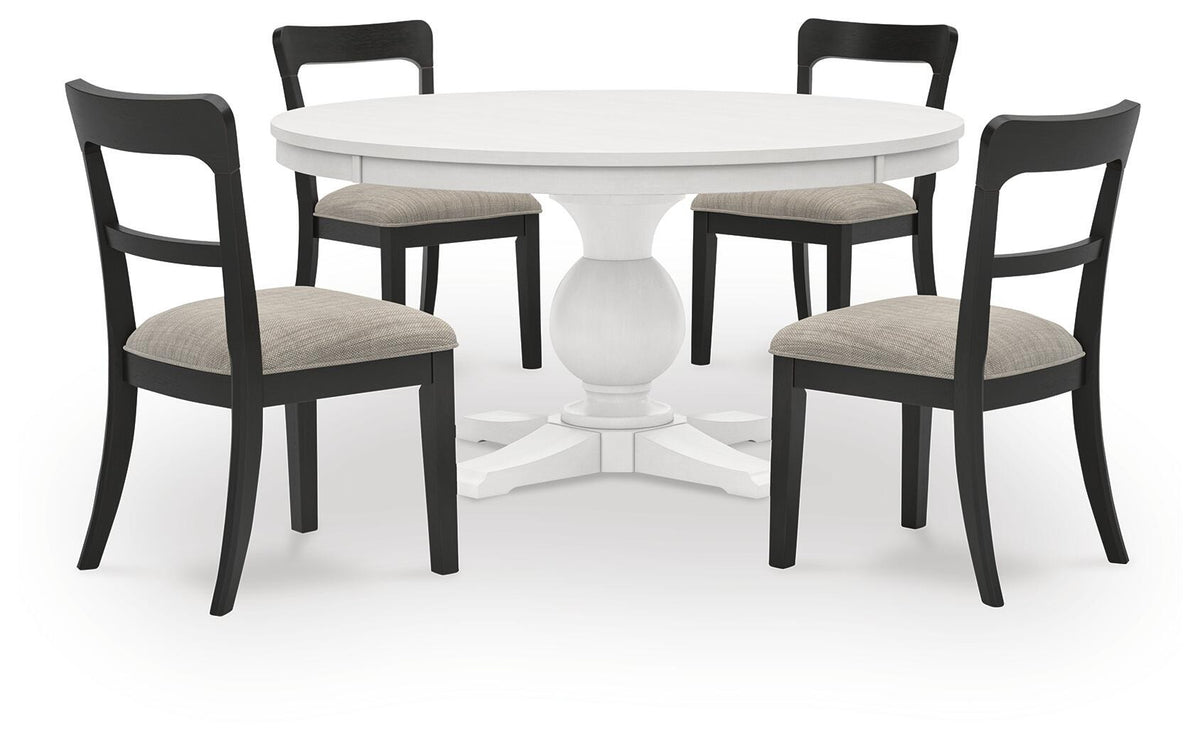 Greddinton Dining Table and 4 Chairs (PCD824-SI)