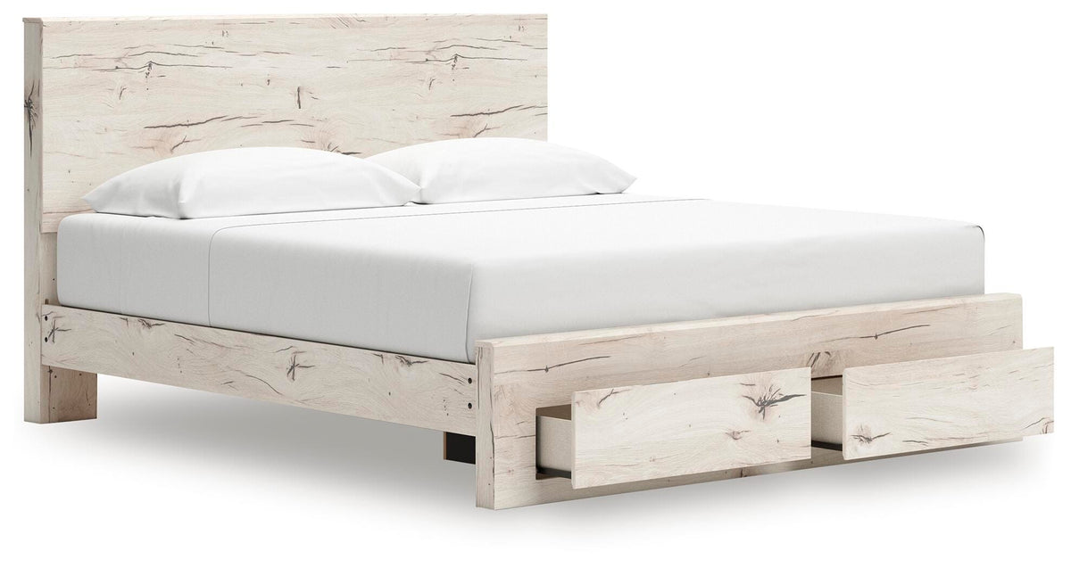 Lawroy Panel Storage Bed, Dresser, Mirror, Chest and 2 Nightstands - Light Natural  (B2310-SI) - Image 19