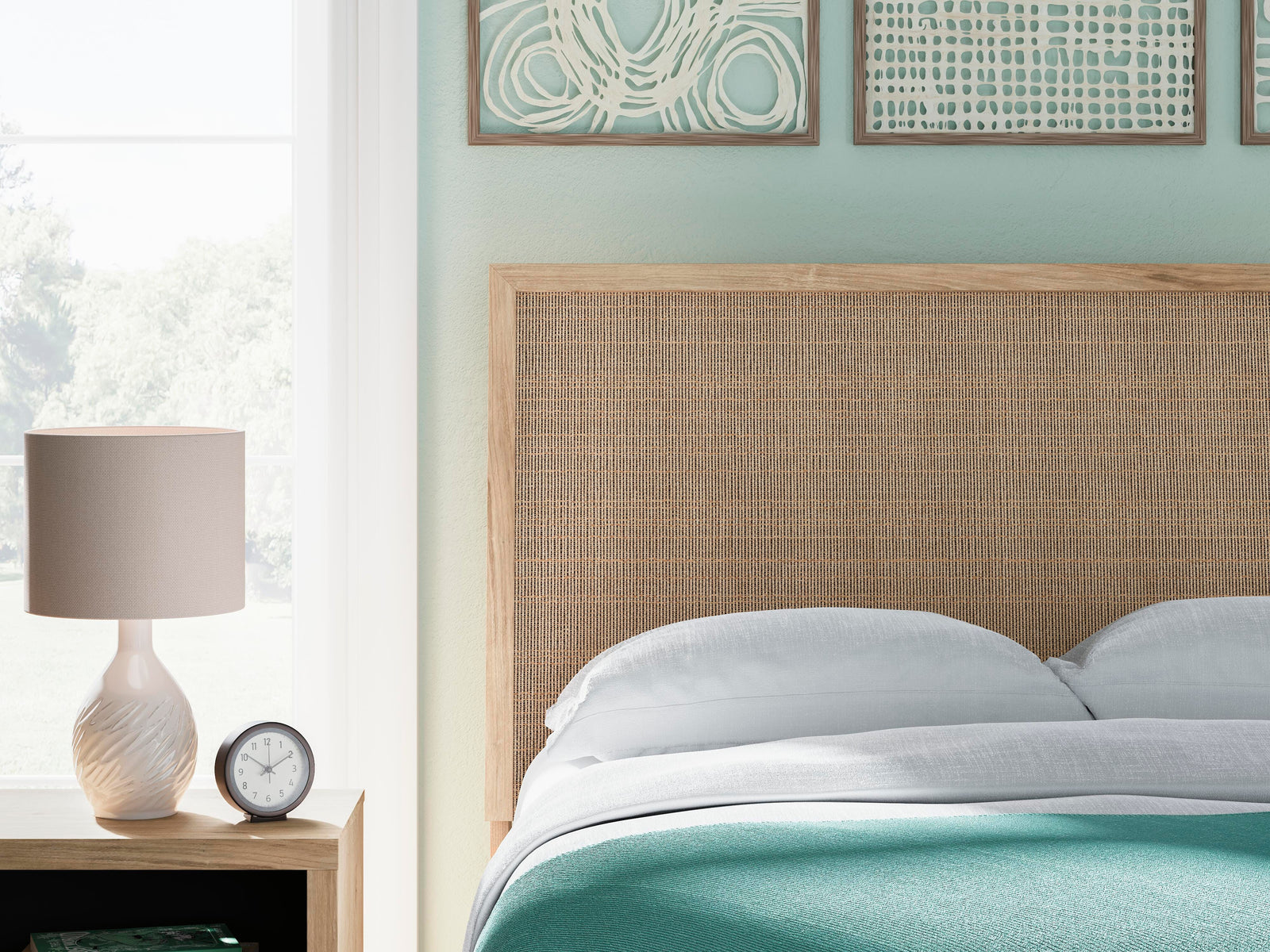 Cielden Panel Bed, Dresser and Mirror - Two-tone  (B1199-SI) - Image 14
