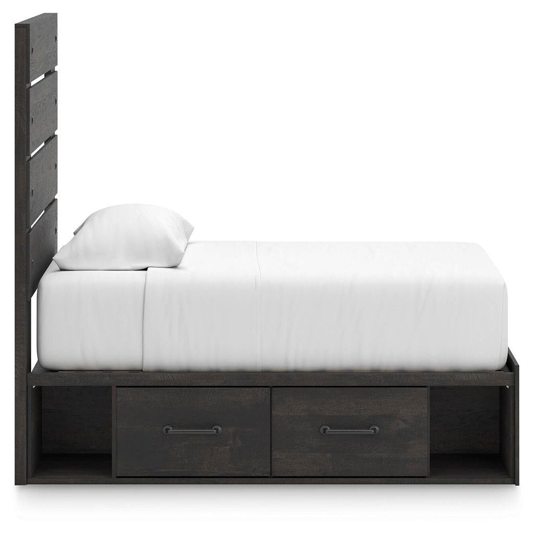 Hollivern Twin Panel Bed with Storage (PCB2108-SI) - Image 7