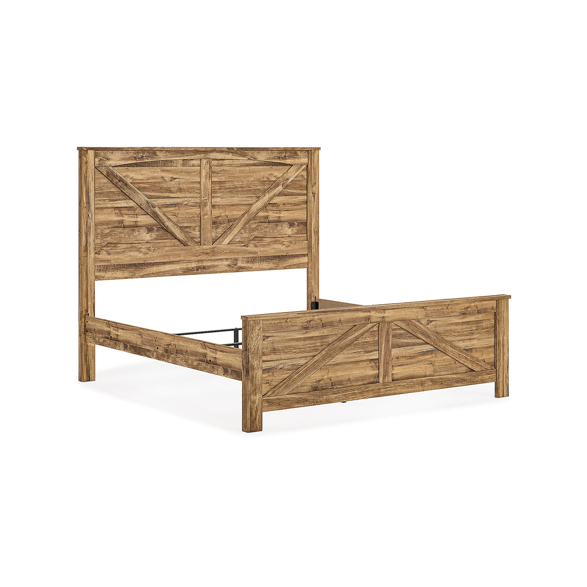 Maystonna King Crossbuck Panel Bed (PCB1580-SI) - Image 3