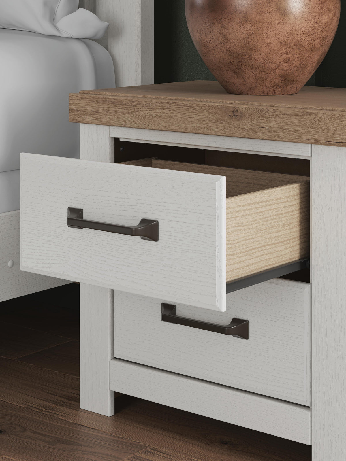 Savonport Nightstand - White/Brown  (B4615-SI) - Image 10