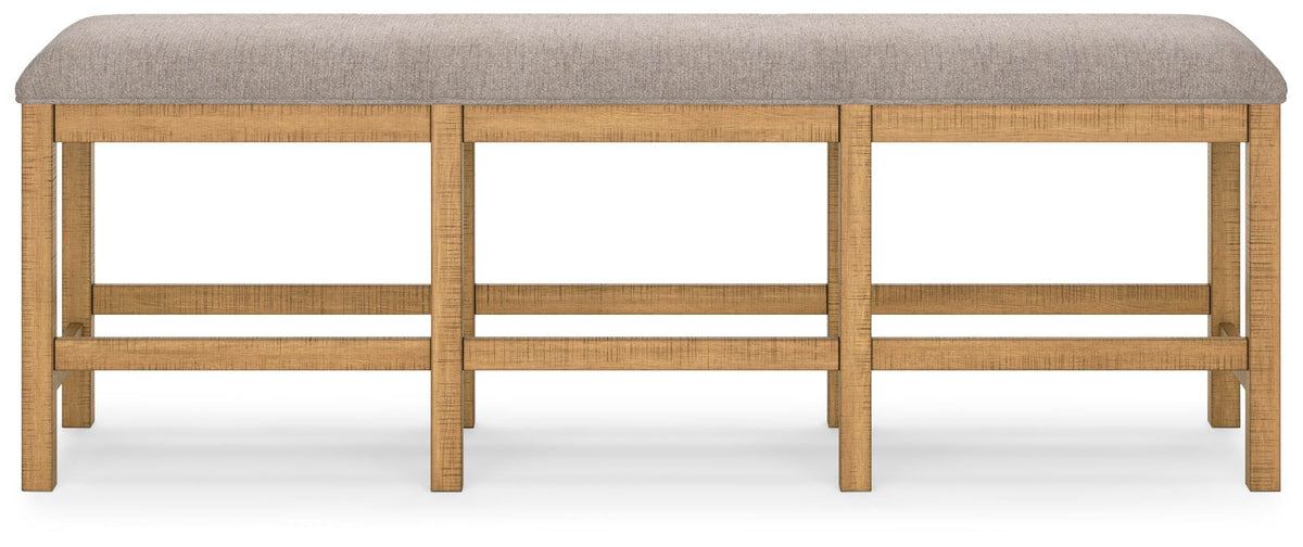 Havonplane Counter Height Dining Table, 6 Barstools and Bench (D773-SI) - Image 5