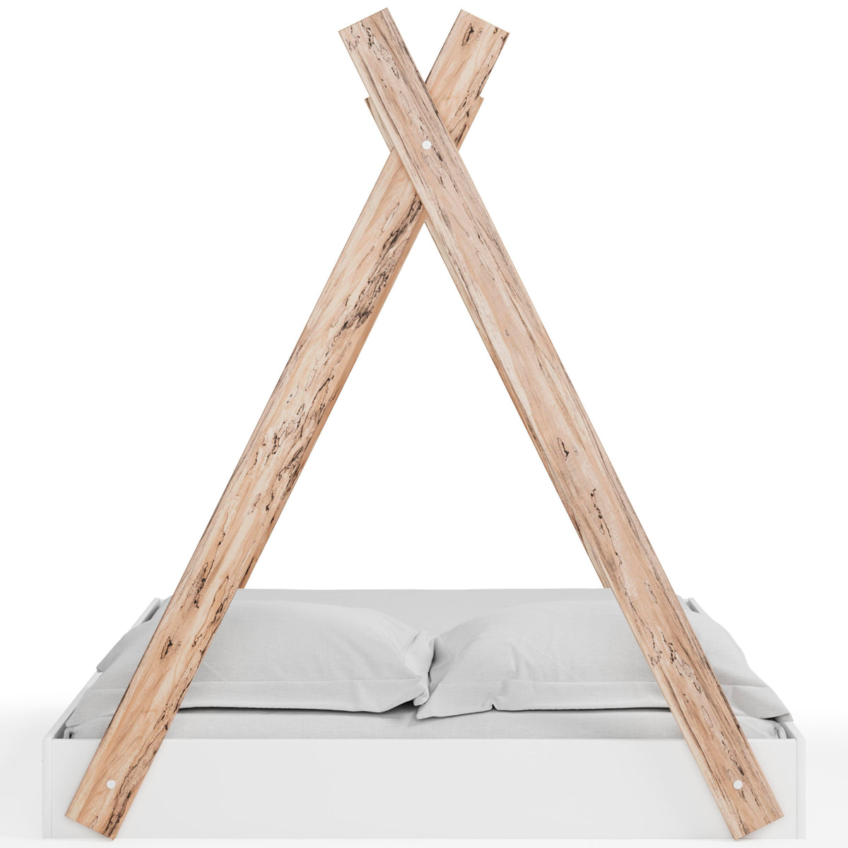 Piperton Tent Complete Bed in Box (Youth) - Two-tone Brown/White  (EB1221-SI) - Image 6