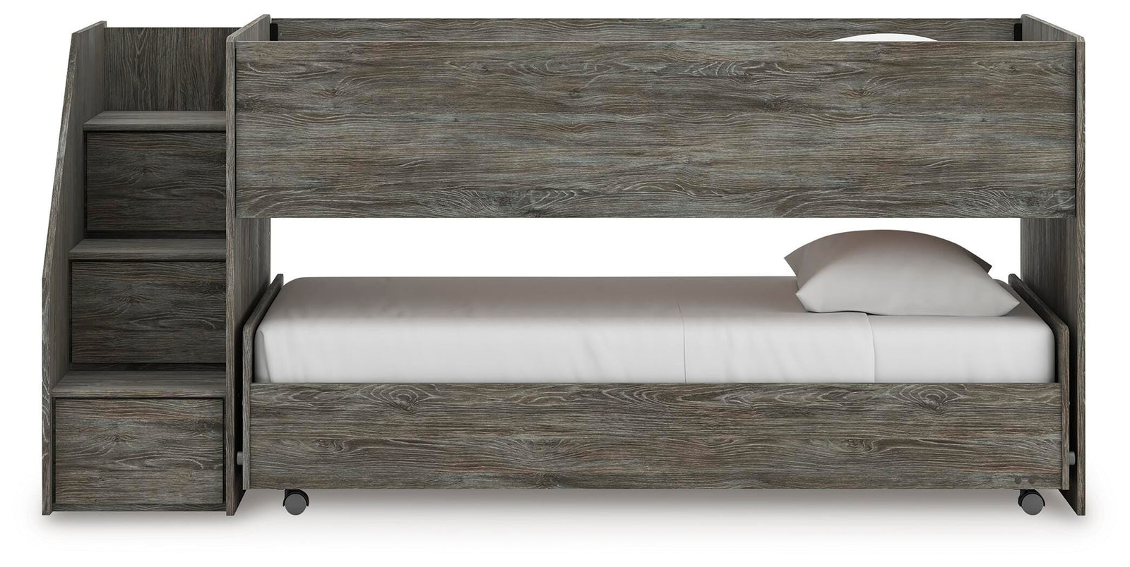 Frandern Twin over Twin Loft Bed (Youth) - Gray  (B4480-SI) - Image 6