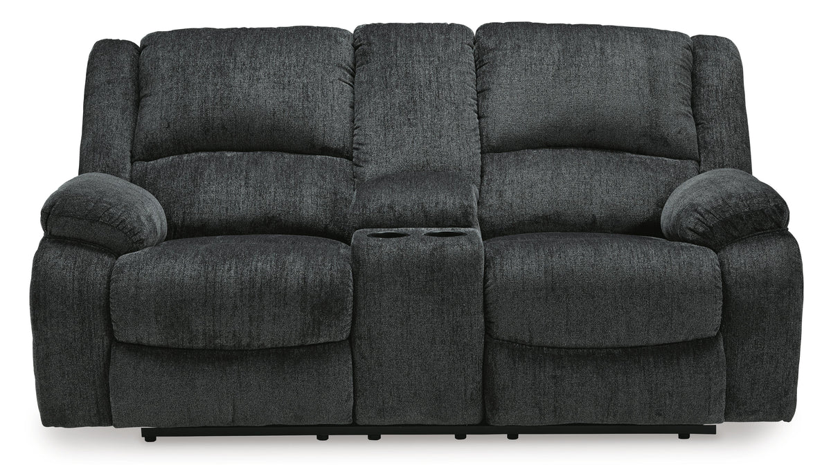 Draycoll Power Reclining Loveseat with Console (76504-SI) - Image 31