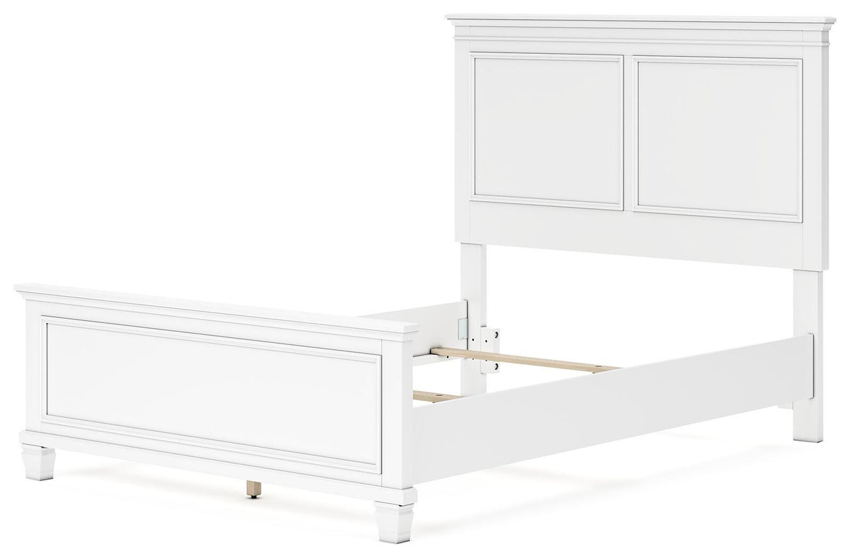Fortman Panel Bed, Dresser and Mirror - White  (B680-SI) - Image 11