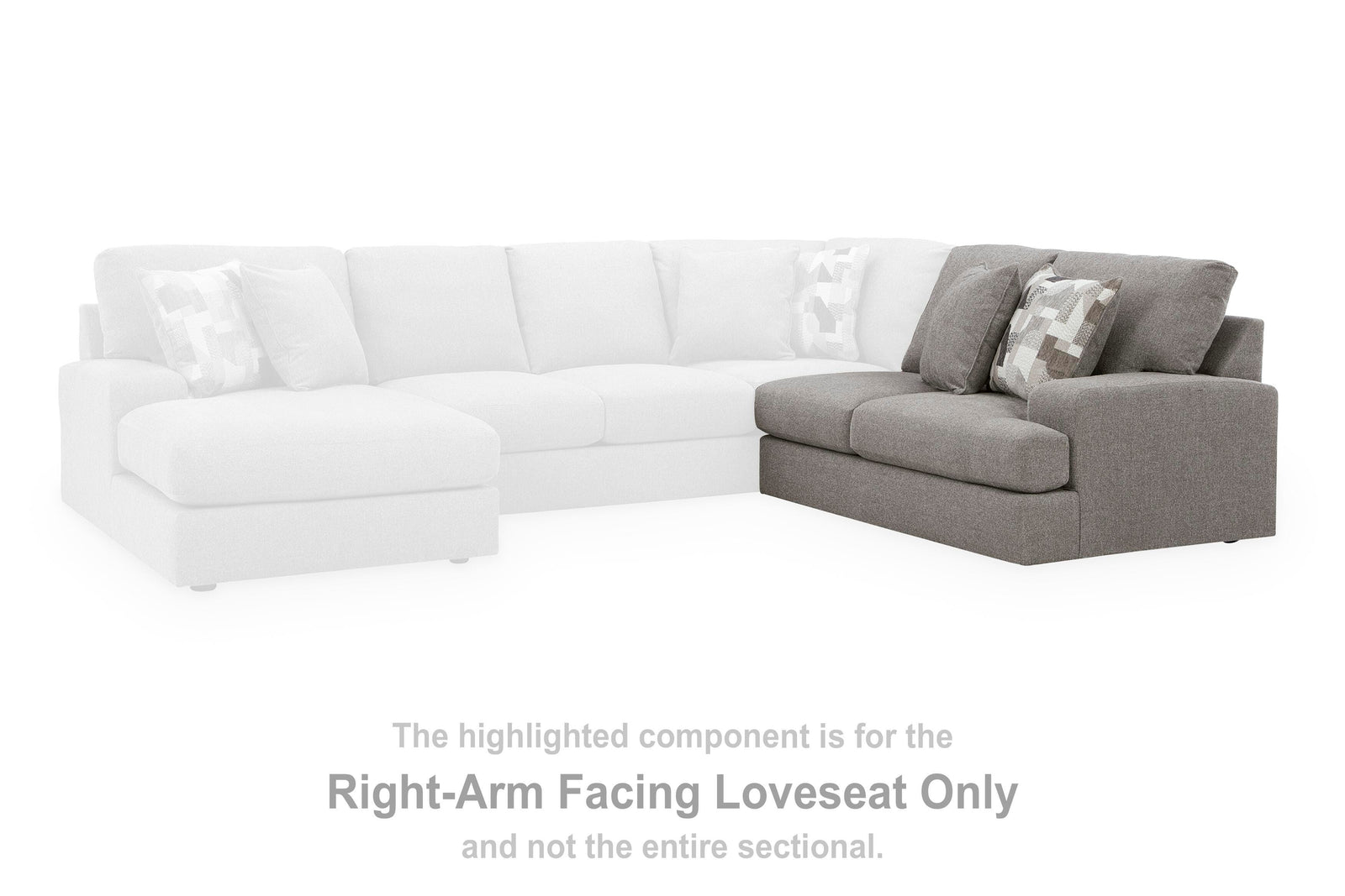 Lindon Right-Arm Facing Loveseat (84704-SI) - Image 3