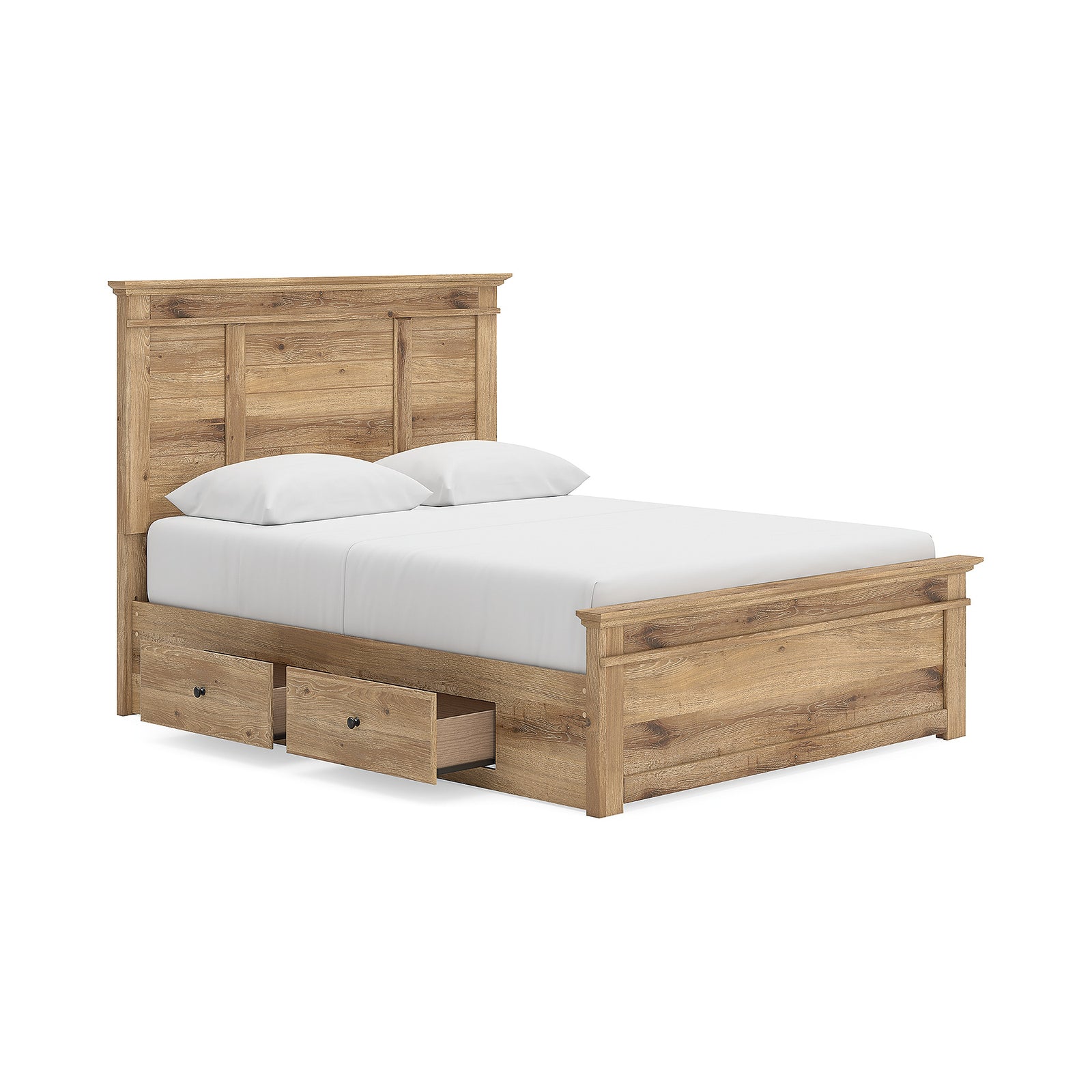 Makidern Queen Panel Bed with Storage, Dresser and Mirror (PCB1170-SI) - Image 11